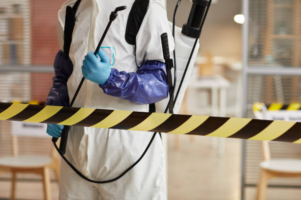 Professional Blood Cleanup technician working in Keene, TX